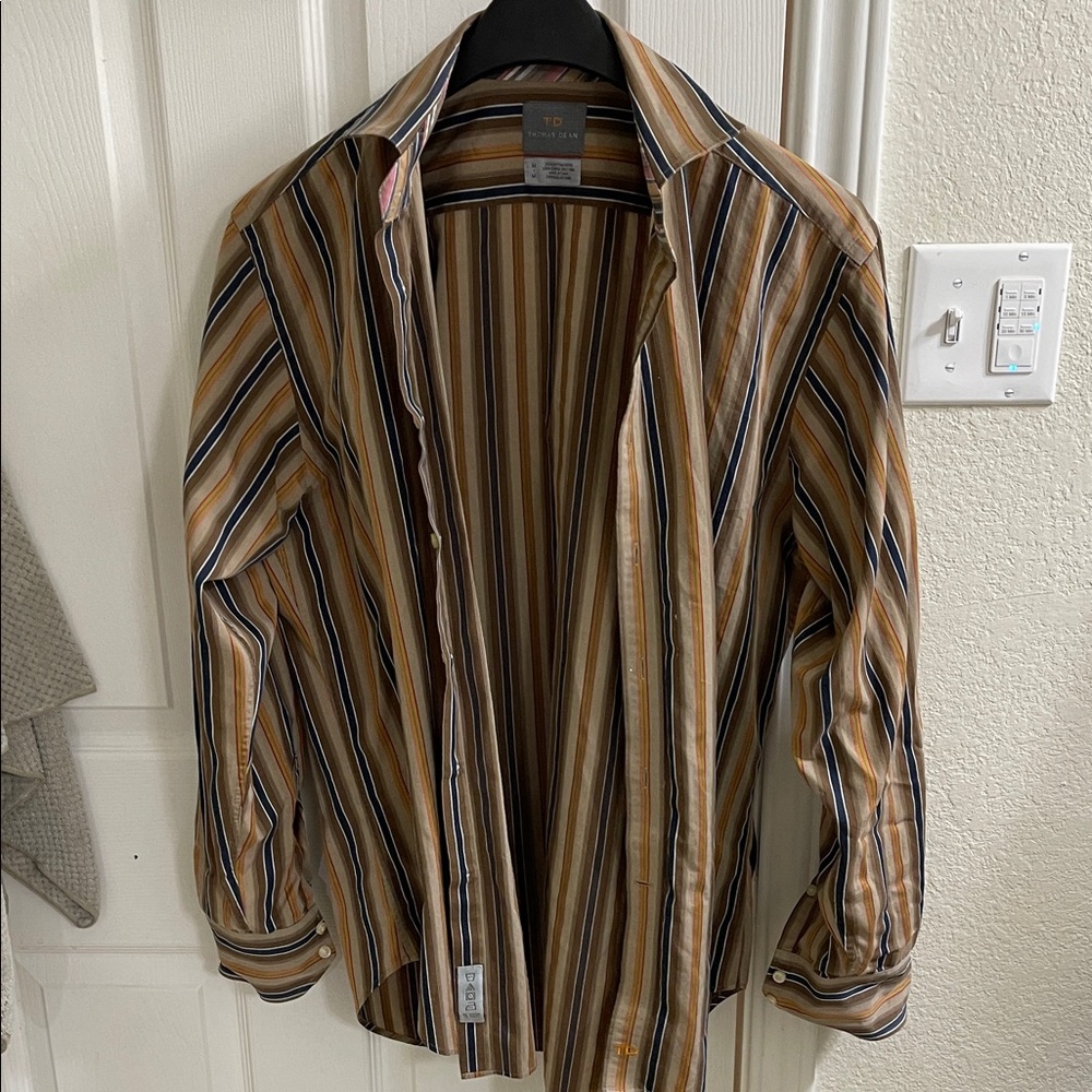 LIKE NEW Thomas Dean Multicolor Striped Shirt